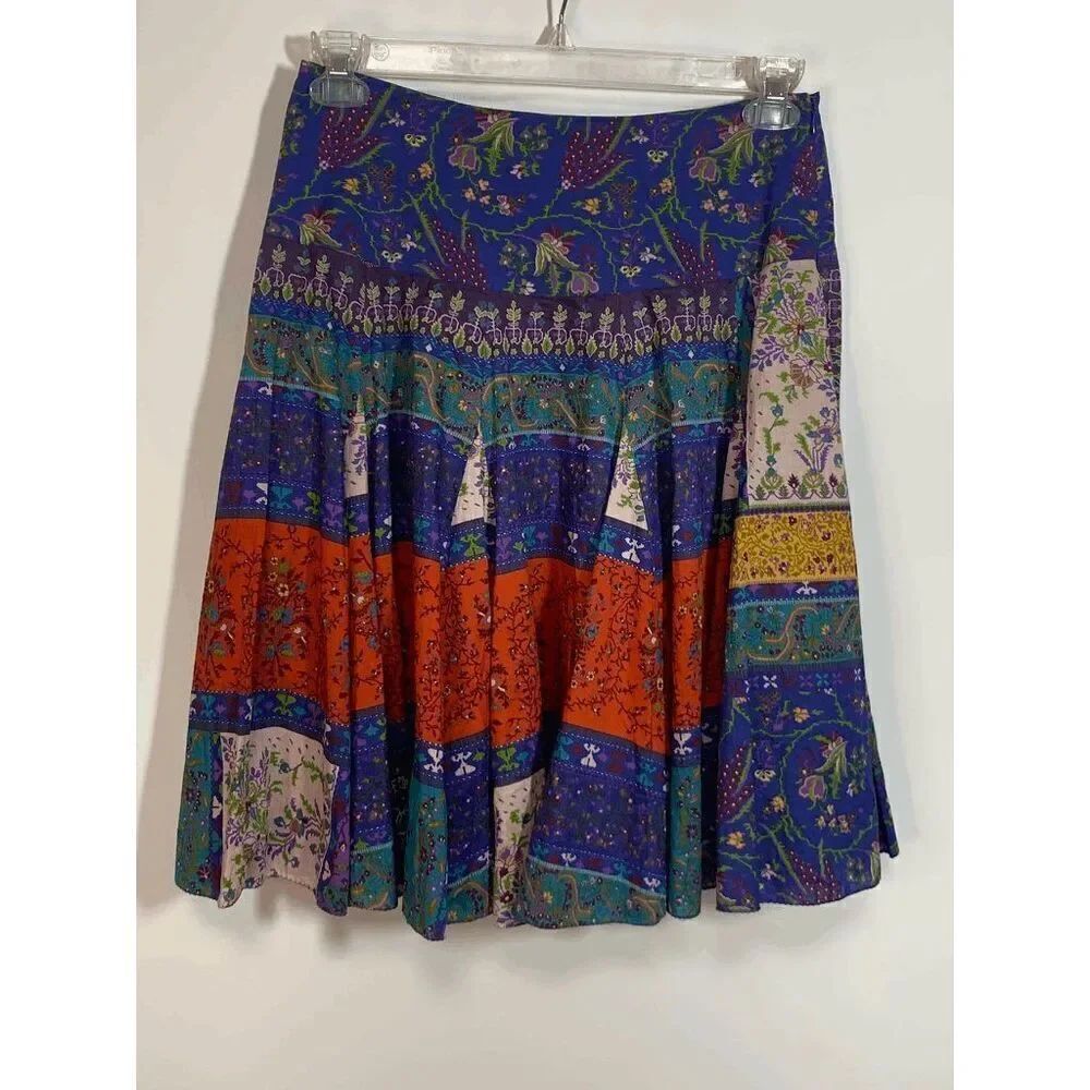 ETRO Milano Patch Quilt Skirt